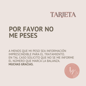DESCARGA Tarjeta: Por Favor ¡No Me Peses!